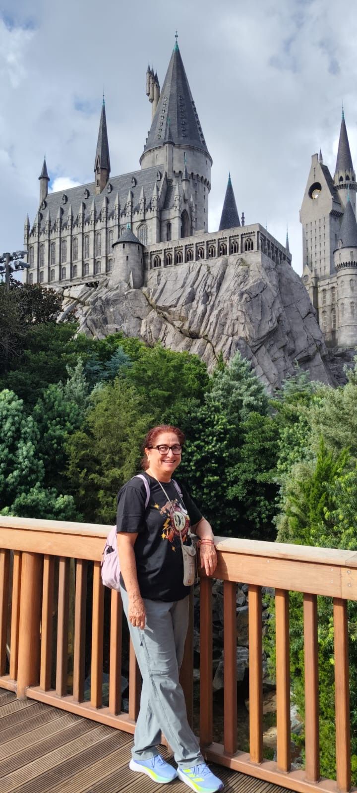 Ángela disfrutando su viaje